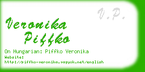 veronika piffko business card